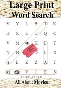 Large Print Word Search: All about Movies (Paperback)