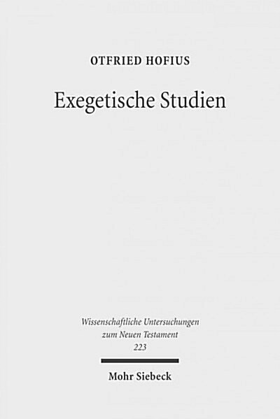 Exegetische Studien (Paperback)