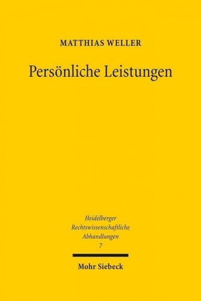 Personliche Leistungen (Hardcover)