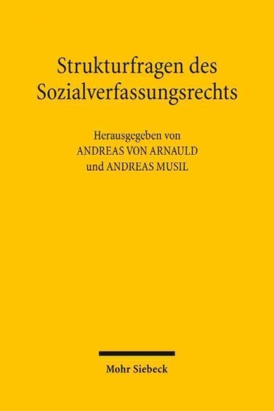 Strukturfragen Des Sozialverfassungsrechts (Paperback)