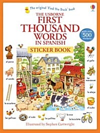 First Thousand Words in Spanish Sticker Book (Paperback)