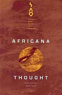 Africana Thought: Volume 108 (Paperback)