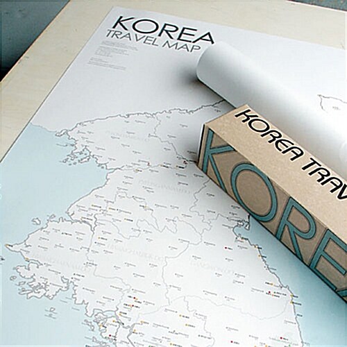 [하이모리][KnockYourLife] 한국지도,여행지도 / KOREA+Travel Map