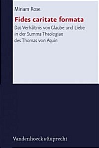 Fides Caritate Formata: Das Verhaltnis Von Glaube Und Liebe in Der Summa Theologiae Des Thomas Von Aquin (Hardcover)