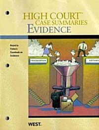 High Court Case Summaries Evidence (Paperback)