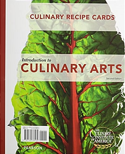 Recipe Cards for Introduction to Culinary Arts (Hardcover, 2)