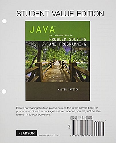Java with Myprogramminglab 12-Month Student Access Code, Student Value Edition: An Introduction to Problem Solving and Programming (Paperback, 7)