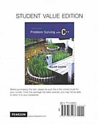 Problem Solving with C++, Student Value Edition, Plus Myprogramminglab with Pearson Etext Access Card Package and C++ Integrated Development Environme (Hardcover, 9)