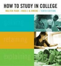 How to study in college 10th Ed