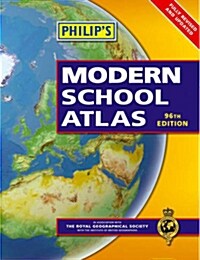 [중고] Philip‘s Modern School Atlas (Paperback, 96th Edition)