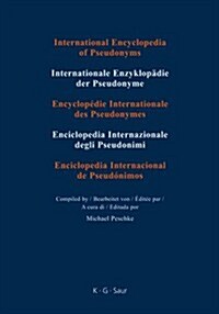 International Encyclopedia of Pseudonyms (Hardcover, 1st)