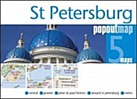 St Petersburg Popout Map (Sheet Map, folded)