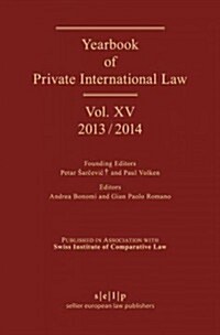 Yearbook of Private International Law: Volume XV (2013/2014) (Hardcover)