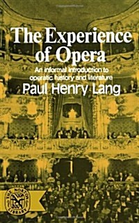 The Experience of Opera (Paperback)