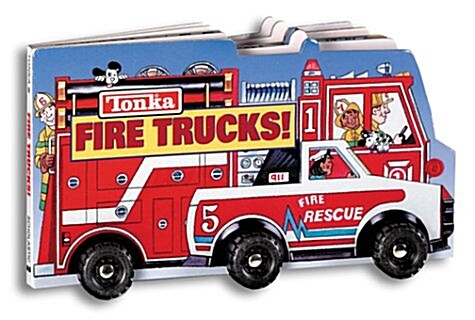 Tonka: Fire Trucks (big Board Book W/ Wheels) (Board book)