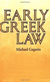 Early Greek Law (Paperback)