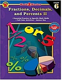 Math 2 Master Fractions, Decimals, and Percents II, Grade 6 (Brighter Child: Math 2 Master) (Paperback)