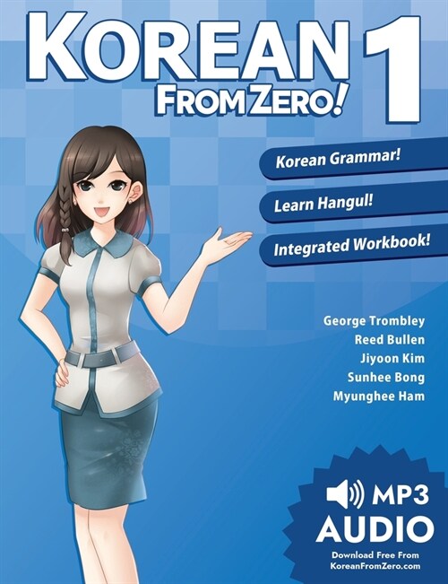 Korean From Zero! 1: Master the Korean Language and Hangul Writing System with Integrated Workbook and Online Course (Paperback, 5, Third Edition)