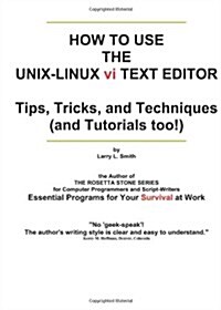 How to Use the Unix-linux VI Text Editor (Paperback)