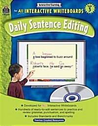 Interactive Learning: Daily Sentence Editing Grd 3 [With CDROM] (Paperback)