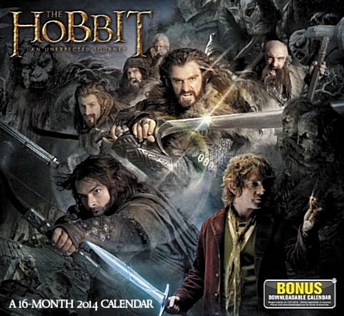 2014 The Hobbit An Unexpected Journey Wall Calendar (Calendar, 16m Wal)