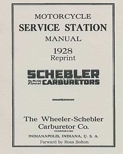 Schebler Carburetor Motorcycle (Paperback)