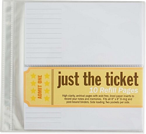 Just the Ticket Refill Sheets (Other)