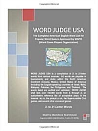 Word Judge USA: The Complete American English Word List for Popular Word Games Approved by Wgpo (Word Game Players Organization) (Paperback)
