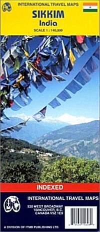 Sikkim, India Travel Map (Map)