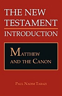 Matthew and the Canon (Paperback)