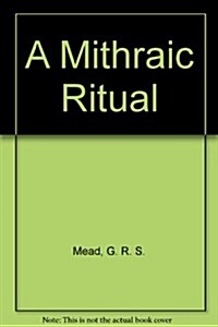 A Mithraic Ritual (Paperback)