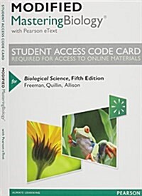 New Masteringbiology with Pearson Etext -- Standalone Access Card -- For Biological Science (Hardcover, 5)