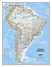 National Geographic South America Wall Map - Classic - Laminated (23.5 X 30.25 In) (Not Folded, 2017)