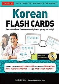 Korean Flash Cards Kit (Hardcover, Book and Kit wi)