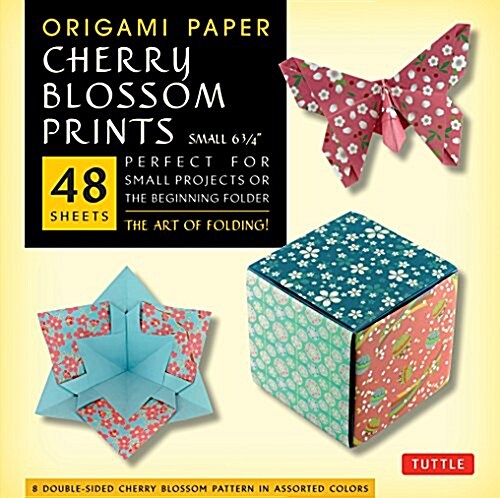 Origami Paper- Cherry Blossom Prints- Small 6 3/4 48 Sheets: Tuttle Origami Paper: High-Quality Origami Sheets Printed with 8 Different Patterns: Ins (Other, Origami Paper)