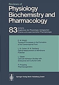 Reviews of Physiology, Biochemistry and Pharmacology: Volume: 83 (Paperback, Softcover Repri)