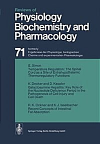 Reviews of Physiology Biochemistry and Pharmacology (Paperback, Softcover Repri)