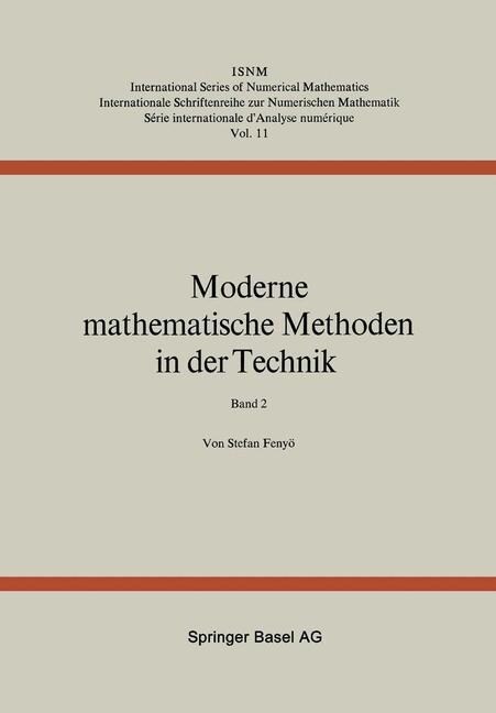 Moderne Mathematische Methoden in Der Technik: Band 2 (Paperback, Softcover Repri)