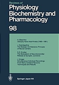 Reviews of Physiology, Biochemistry and Pharmacology: Volume: 98 (Paperback, Softcover Repri)