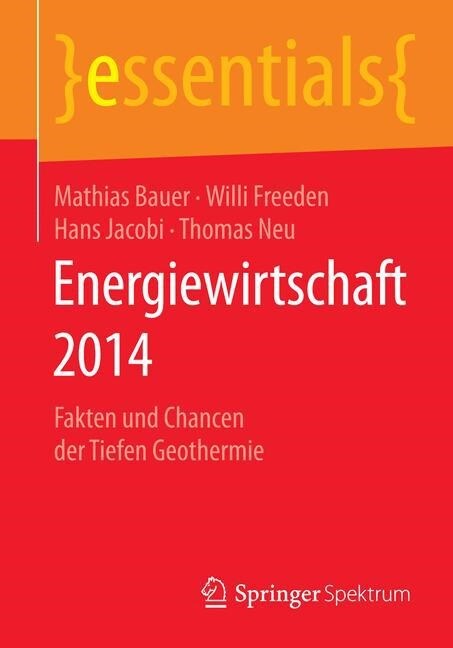 Energiewirtschaft 2014: Fakten Und Chancen Der Tiefen Geothermie (Paperback, 2014)