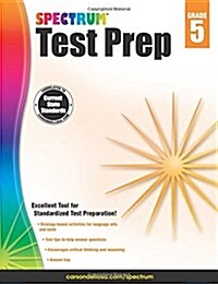 [중고] Spectrum Test Prep, Grade 5 (Paperback)
