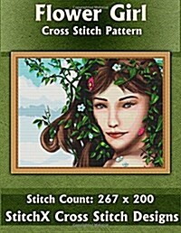 Flower Girl Cross Stitch Pattern (Paperback)