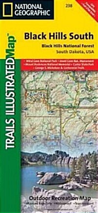 Black Hills South Map [Black Hills National Forest] (Folded, 2019)