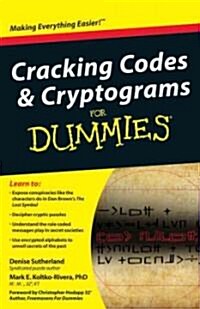 [중고] Cracking Codes & Cryptograms for Dummies (Paperback)