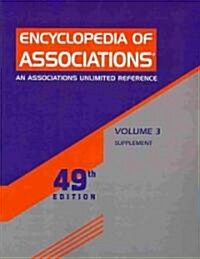 Encyclopedia of Associations (Paperback, 49th, Supplement)