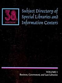 Subject Directory of Special Libraries and Information Centers (Paperback, 38th)