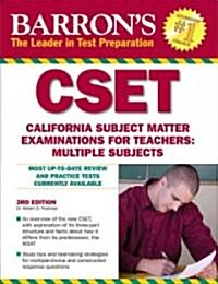 Barrons CSET: California Subject Matter Examinations For Teachers: Multiple Subjects (Paperback, 3)