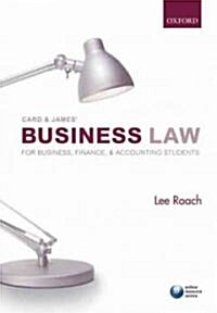 Card & James Business Law for Business, Accounting, and Finance Students (Paperback, Pass Code)