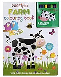 Farm Wipe Clean Coloring Book [With 8 Crayons] (Board Books)