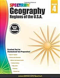 Spectrum Geography, Grade 4: Regions of the U.S.A. (Paperback)